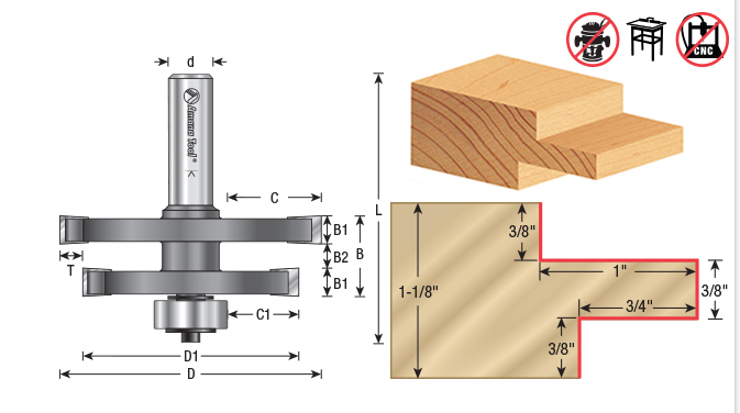 Mortise and tenon bit deals