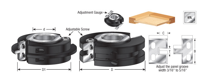 EOASAW - Adjust Tongue & Groove Set - Amana