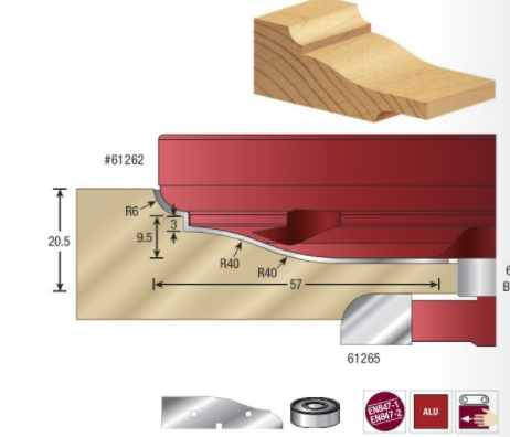 EOASAW - Raised Panel/Backcutter - Amana EOASAW - Raised Panel/Backcutter - Amana