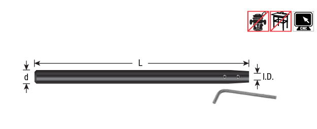 EOASAW - Amana Tool CNC Narrow Reach Tool Holder Extensions