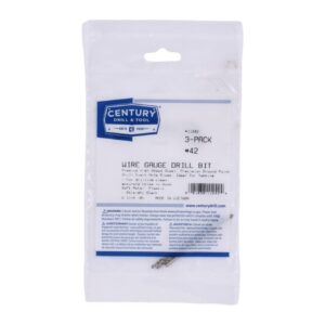 Century #42, 2 1/4 in OAL, 118 deg Wire Gauge Drill Bits - 3 Pro Pack