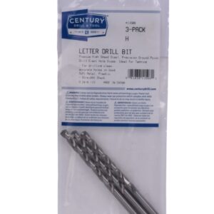 Century Letter H, 4 1/8 in OAL Letter Gauge Drill Bits - 3 Pro Pack