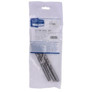 Century Letter T, 4 7/8 in OAL Letter Gauge Drill Bits - 3 Pro Pack