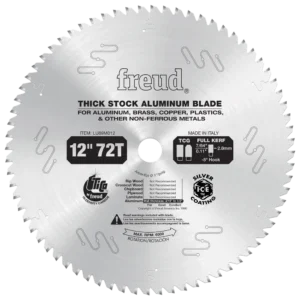 Freud 12 in Dia, 1 in Arbor, 72 TCG Thick Stock Non-Ferrous Metal Blade : LU89M Series