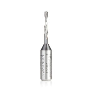 Amana Tool Brad Point Solid Carbide Dowel Drill Boring Bit R/H 3mm Dia x 57.5mm Long x 10mm Shank