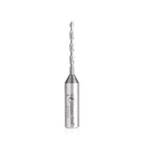 Amana Tool Solid Carbide Through-Hole Dowel Drill Boring Bit R/H 3mm Dia x 70mm Long x 10mm Shank
