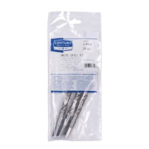 Century 29/64 in, 5 5/8 in OAL, 135 deg Brite Drill Bits, 3/8 in Reduced Shank - 3 Pro Pack