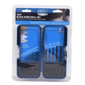 Century 13-Piece, 135 Deg Black Oxide Drill Bit Set