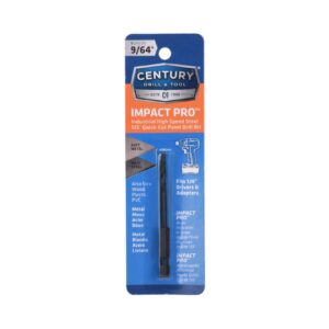 Century 9/64 in, 2 3/4 in OAL Impact Pro Black Oxide Drill Bit