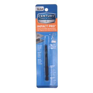 Century 13/64 in, 2 7/8 in OAL Impact Pro Black Oxide Drill Bit