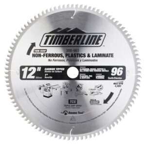Amana Timberline Carbide Tipped Finishing 10 Inch Dia, TCG, -6 Deg, 1 in Bore