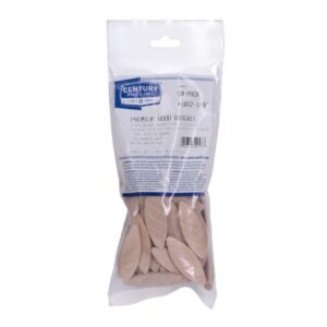 Century Size #10 x 2 1/8" OAL Wood Biscuits - 50 Pieces