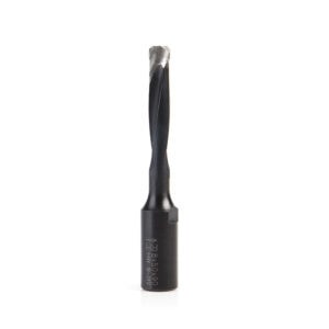 Amana Tool Carbide-Tipped 2 Flute RH Rotation Bit for Festool® Domino® Joiner, 8mm Dia x 50mm x 90mm Long