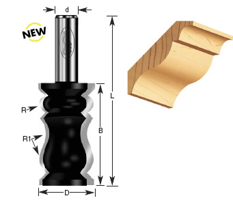 Crown molding router bit discount