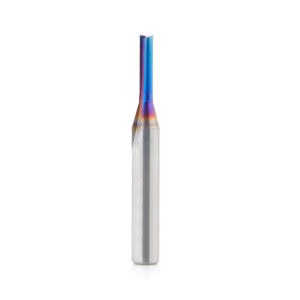 Amana Tool Solid Carbide Spektra™ Extreme Tool Life Coated Double Straight 'V' Flute Plastic Cutting 1/8 Dia x 1/4 Inch Shank