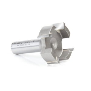 Amana Tool Carbide-Tipped Spoilboard Surfacing, Rabbeting, Flycutter, Slab Leveler, Surface Planer & Flattening 1-1/2 Dia x 1/2 x 1/2 Inch Shank Router Bit