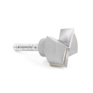 Amana Tool Mortising Carbide-Tipped Bottom Cleaning / Spoilboard 1-1/4 Dia x 1/2 x 1/4 Inch Shank Upshear Design
