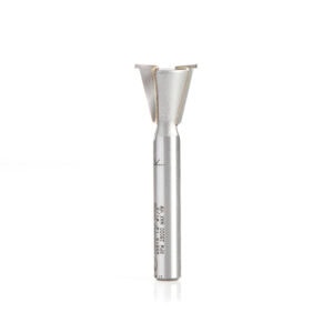 Amana Tool Carbide-Tipped Dovetail 14 Deg x 1/2 Inch Dia x 1/2 Inch x 1/4 Shank