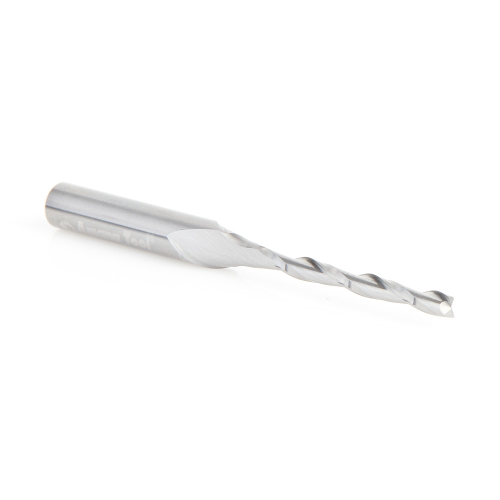 Amana Tool Solid Carbide CNC Foam Cutting Bit - 1/8 Dia X 1-1/8 Up-Cut Spiral Router Bit