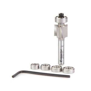 Amana Tool Binding/Rabbeting 15mm (19/32) Dia x 11.5mm (7/16) x 1/4 Inch Shank Router Bit Set