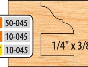 Freeborn (6-Piece Cutter Sets) Cope and Pattern Cutter Sets - 1-1/4"  Bore (Pro-Line), 3-Wing, 4"  Dia