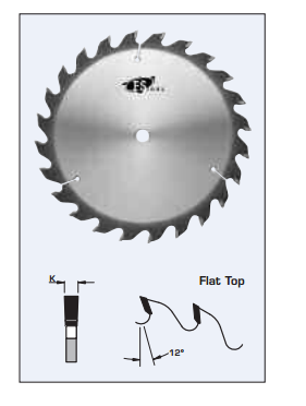 FS Tool Industrial Quality Grooving Saw Blades: Metric Sizes