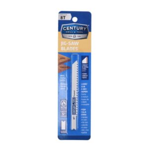 Century 8T x 3 5/8" Length x .040" Thick Universal Shank Bi-Metal Jig Saw Blade