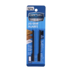 Century 12TS x 4" Length x 0.040" Thick Universal Shank HCS Jigsaws, 2-Pack