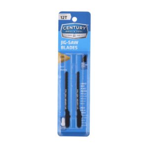 Century 12T x 3" Length x 0.040" Thick Tang Shank HCS Jigsaws, 2-Pack