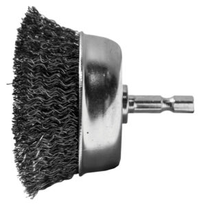 Century 2 3/4 in, Fine, Crimped, 1/4 in Shank Drill End Brush