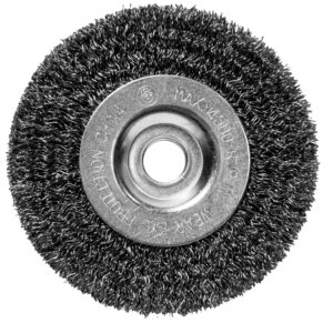 Century 4 in, Fine, Crimped, 1/2 in Arbor Bench Grinder Wire Wheel