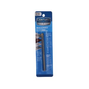 Century 5/16 in x 2 1/2 in CL x 4 in OAL x 15/64 in Shank Fast Spiral Masonry Drill Bit