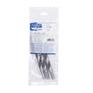 Century 1/2, 6 in OAL, 135 deg HSS Drill Bits - 3 Pro Pack