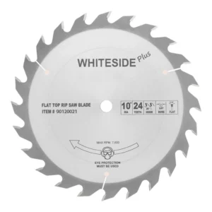 Whiteside Plus 10"OD, 24T, 5/8"B, FLAT Standard Ripping Blade  Blade