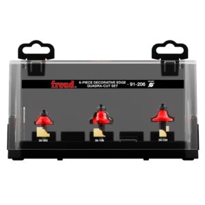 Diablo 6-Piece Decorative Edge Quadra-Cut™ Router Bit Set