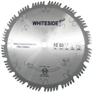 Whiteside Machine 10"OD, 80T, 5/8"B, Sliding Compound and Radial Arm Saw Blade