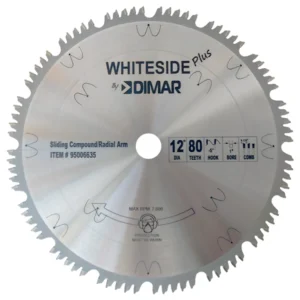 Whiteside Machine 12"OD, 80T, 1"B, Sliding Compound and Radial Arm Saw Blade (Copy)