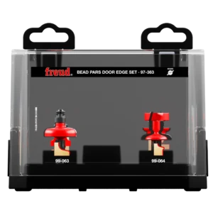 Diablo 3-Piece Premier Adjustable Bead Door Edge Router Bit Set