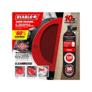 Diablo® Tools 5" 120-Grit Sand Demon™ Sanding Discs With Connection Pad (50-Pk)