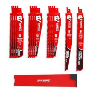 Diablo AMPED™ Demo Demon™ & Steel Demon™ Carbide Teeth Reciprocating Blade 14-Piece Set