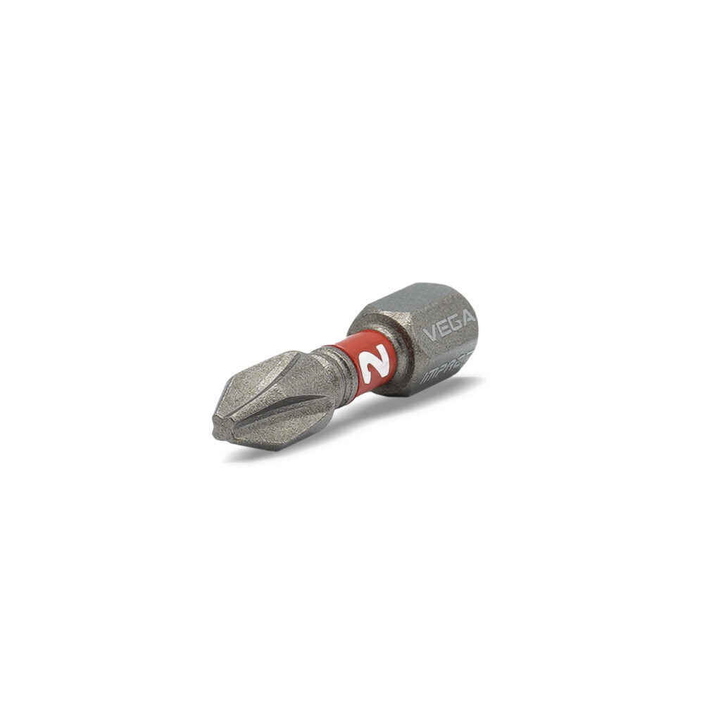 Vega Impactech #2 Tip x 1 in Length Impactech Phillips Insert Bit- Pack ...