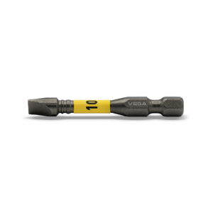 Vega Impactech #10 x 2 in OAL Slotted Power Bit - Pack of 10