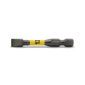Vega Impactech #12 x 2 in OAL Slotted Power Bit - Pack of 10