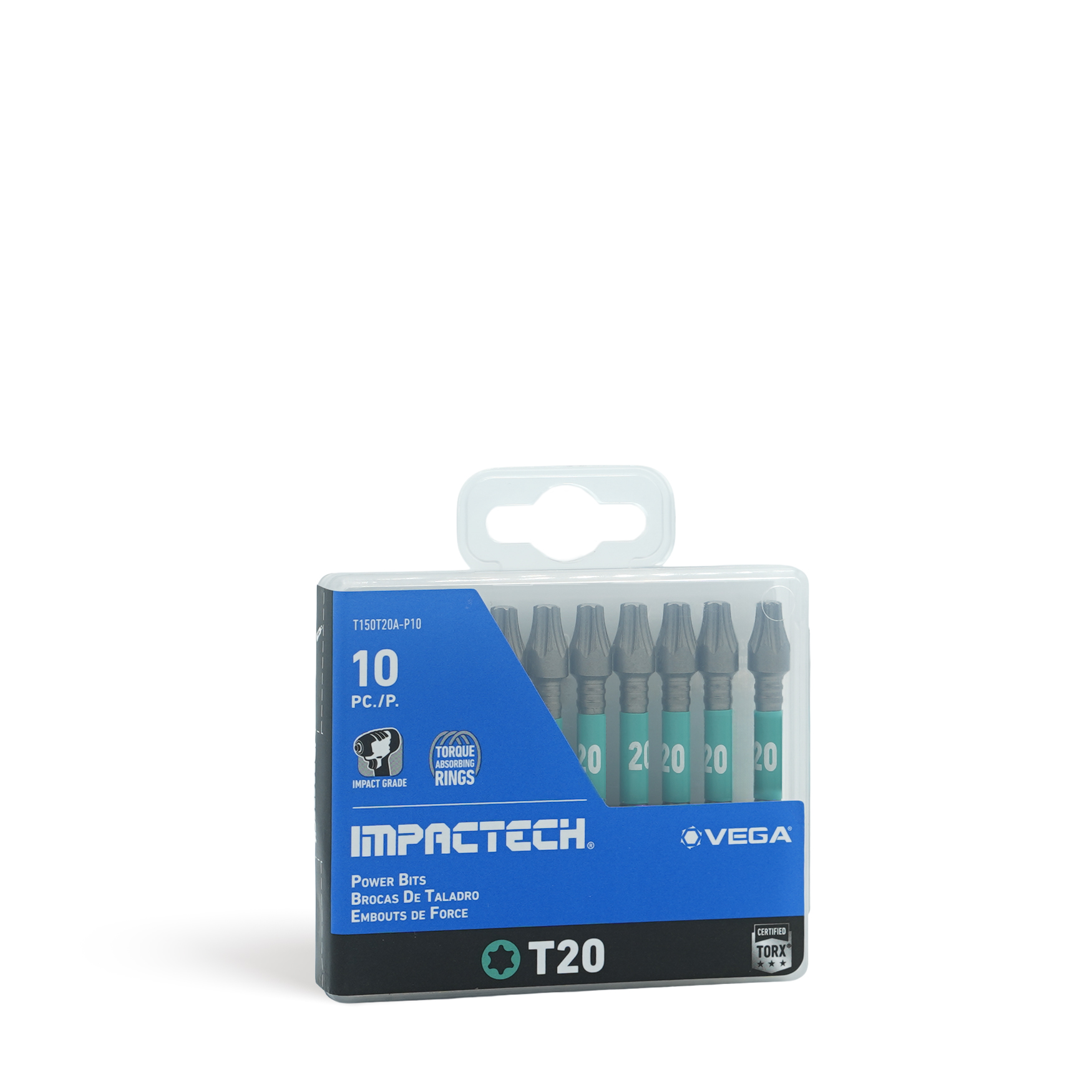 Vega Impactech 20 Tip x 2 in Length Impactech Torx Insert Bits - 10 ...