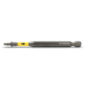 Vega Impactech #6 x 3 1/2 in OAL Slotted Power Bit - Pack of 10