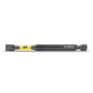 Vega Impactech #12 x 3 1/2 in OAL Slotted Power Bit - Pack of 10