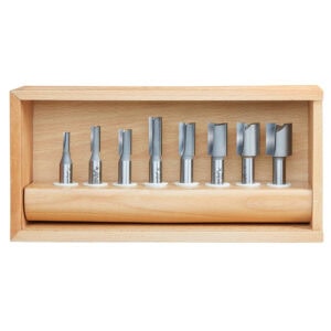 Amana Tool  8-Pc High Production Straight Plunge Collection, 1/2 Inch Shank
