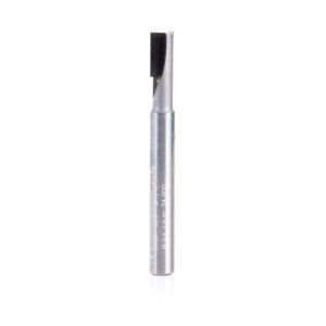 Amana Tool Straight Plunge Downshear Polycrystalline Diamond (PCD)-Tipped 1/4 Dia x 12.32mm (1/2) x 1/4 Shank Single Flute Router Bit
