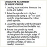 Spindle Alignment