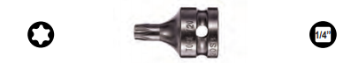 Vega Torx® Socket Bits - 1/4"  Square Drive